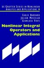 Buchcover Nonlinear Integral Operators and Applications