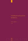 Buchcover Stephanus von Byzanz: Stephani Byzantii Ethnica / Alpha - Gamma