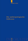 Buchcover Die anthropologische Differenz