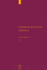Buchcover Stephanus von Byzanz: Stephani Byzantii Ethnica / Delta - Iota