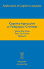 Buchcover Cognitive Approaches to Pedagogical Grammar