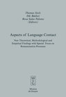 Buchcover Aspects of Language Contact