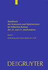 Buchcover Handbuch der Sentenzen und Sprichwörter im höfischen Roman des 12. und 13. Jahrhunderts / Artusromane bis 1230