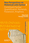 Buchcover Constituent Syntax: Quantification, Numerals, Possession, Anaphora