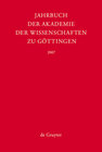 Buchcover Jahrbuch der Göttinger Akademie der Wissenschaften / 2007