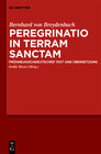 Buchcover Peregrinatio in terram sanctam