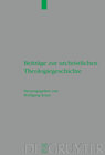 Buchcover Beiträge zur urchristlichen Theologiegeschichte