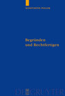 Buchcover Begründen und Rechtfertigen