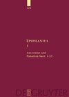 Buchcover Epiphanius Constantiensis: Epiphanius / Ancoratus und Panarion haer. 1-33