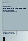 Buchcover Epistemic Meaning