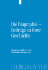 Buchcover Die Biographie – Beiträge zu ihrer Geschichte