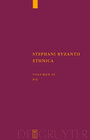 Buchcover Stephanus von Byzanz: Stephani Byzantii Ethnica / Pi - Ypsilon