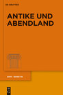 Buchcover Antike und Abendland / 2010
