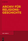 Buchcover Archiv für Religionsgeschichte / 2010