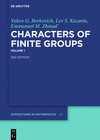 Buchcover Yakov G. Berkovich; Lev S. Kazarin; Emmanuel M. Zhmud': Characters of Finite Groups / Yakov G. Berkovich; Lev S. Kazarin
