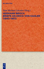 Buchcover Briefe an Erich von Kahler (1940-1951)
