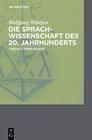 Buchcover Die Sprachwissenschaft des 20. Jahrhunderts