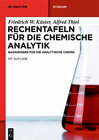 Buchcover Rechentafeln für die Chemische Analytik