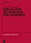 Buchcover Specialised Dictionaries for Learners