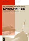 Buchcover Sprachkritik