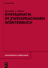 Buchcover Syntagmatik im zweisprachigen Wörterbuch