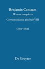 Buchcover Correspondance générale 1810–1812