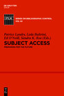 Buchcover Subject Access