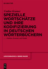 Buchcover Spezielle Wortschätze und ihre Kodifizierung in deutschen Wörterbüchern