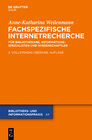 Buchcover Fachspezifische Internetrecherche