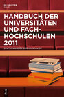 Buchcover Handbuch der Universitäten und Fachhochschulen 2011