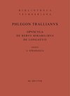 Buchcover Opuscula de rebus mirabilibus et de longaevis