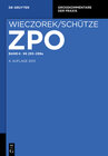 Buchcover Zivilprozessordnung und Nebengesetze / §§ 253-299a