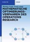 Buchcover Mathematische Optimierungsverfahren des Operations Research