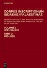 Buchcover Corpus Inscriptionum Iudaeae/Palaestinae / Jerusalem: 705-1120