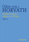 Buchcover Ödön von Horváth: Wiener Ausgabe sämtlicher Werke / Der ewige Spießer