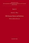 Buchcover Old Avestan Syntax and Stylistics