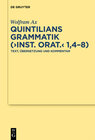 Buchcover Quintilians Grammatik ("Inst. orat." 1,4-8)