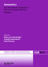 Buchcover Semantics. Volume 2
