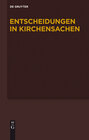 Buchcover Entscheidungen in Kirchensachen seit 1946 / 1.7.-31.12.2007