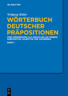 Buchcover Wörterbuch deutscher Präpositionen