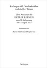 Buchcover Rechtsgeschäft, Methodenlehre und darüber hinaus