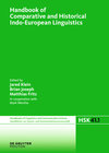 Buchcover Handbook of Comparative and Historical Indo-European Linguistics