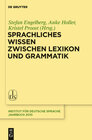 Buchcover Sprachliches Wissen zwischen Lexikon und Grammatik