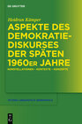 Buchcover Aspekte des Demokratiediskurses der späten 1960er Jahre