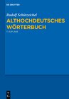 Buchcover Althochdeutsches Wörterbuch