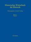Buchcover Historisches Wörterbuch der Rhetorik / Register