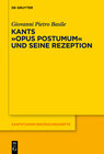 Buchcover Kants Opus postumum und seine Rezeption