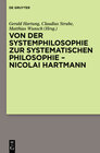 Buchcover Von der Systemphilosophie zur systematischen Philosophie - Nicolai Hartmann