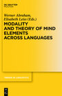 Buchcover Modality and Theory of Mind Elements across Languages