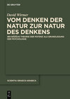 Buchcover Vom Denken der Natur zur Natur des Denkens
